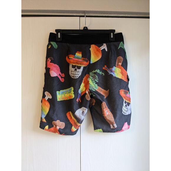 Vans Men's Isla Vista 100% Recycled Colorful Printed Swim Board Shorts Size 28 - Picture 2 of 5